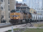 UP 7570  16Apr2008  NB into the Amtrak Station